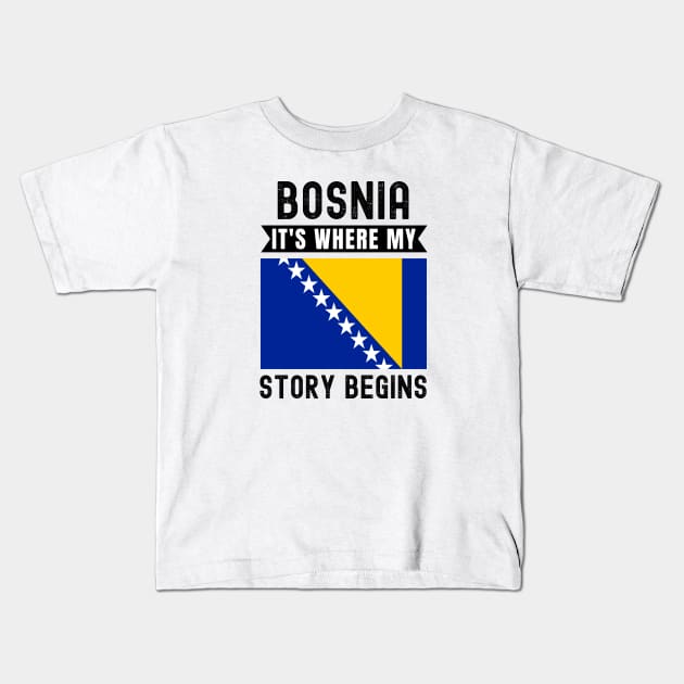 Bosnian Kids T-Shirt by footballomatic